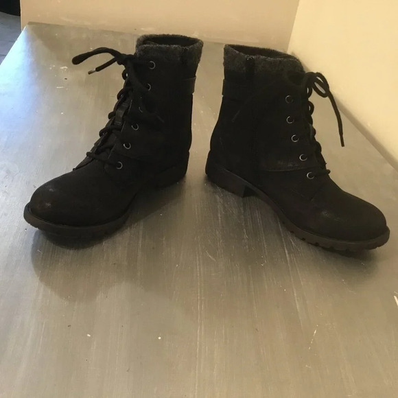 Crown Vintage Revival Biker Boots Studded Buckle Grunge Combat Bootie Sz 8 M - Picture 8 of 11